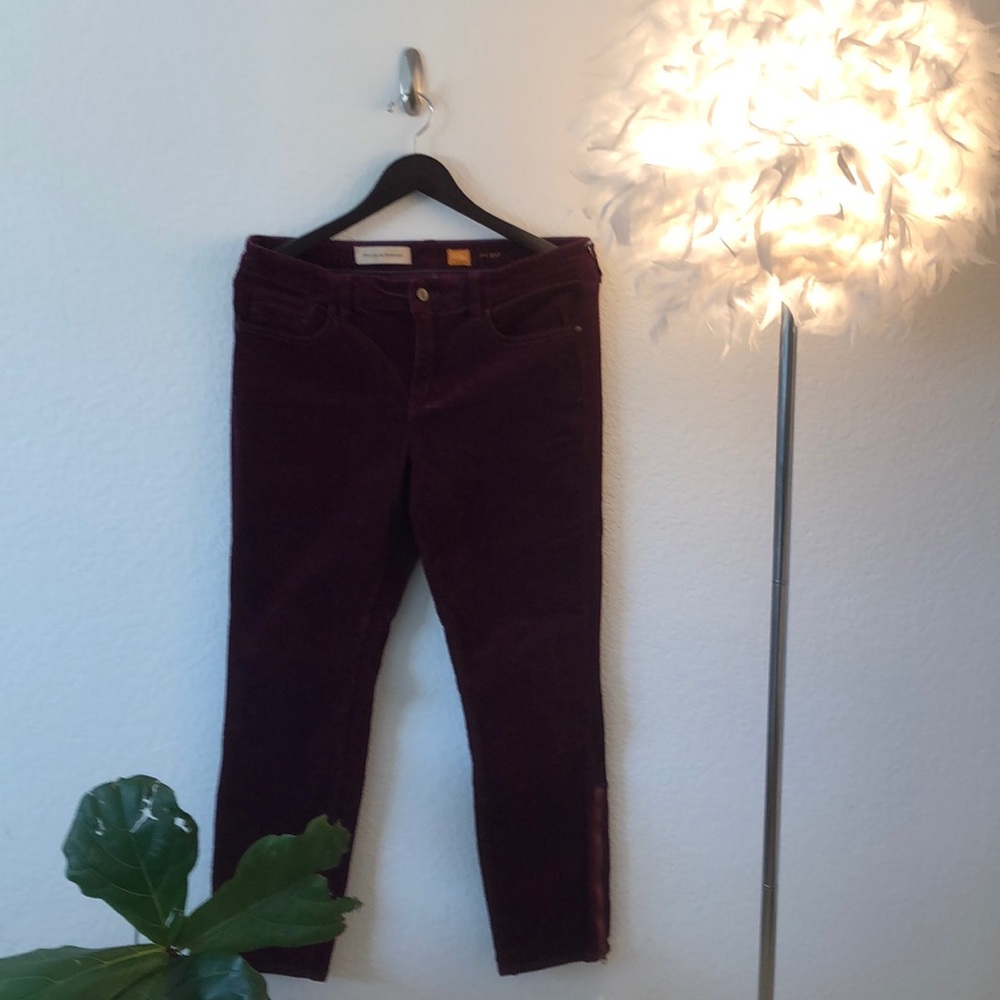 Pilcro Burgundy Corduroy Pants